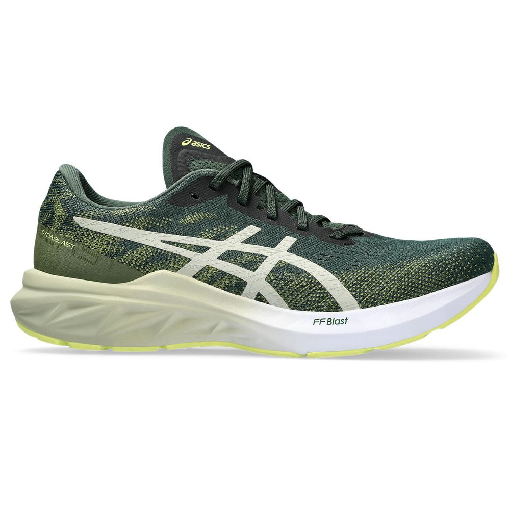 Tênis ASICS Dynablast 3 - Masculino - Verde, Preto e Branco Tênis ASICS Dynablast 3 - Masculino - Verde, Preto e Branco