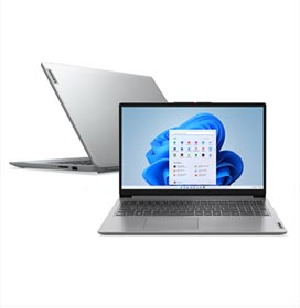 Notebook Lenovo ideaPad 1i Intel Core i5 1235U, 8GB 512GB SSD, Tela de 15,6, Cloud Grey - 82VY000QBR
