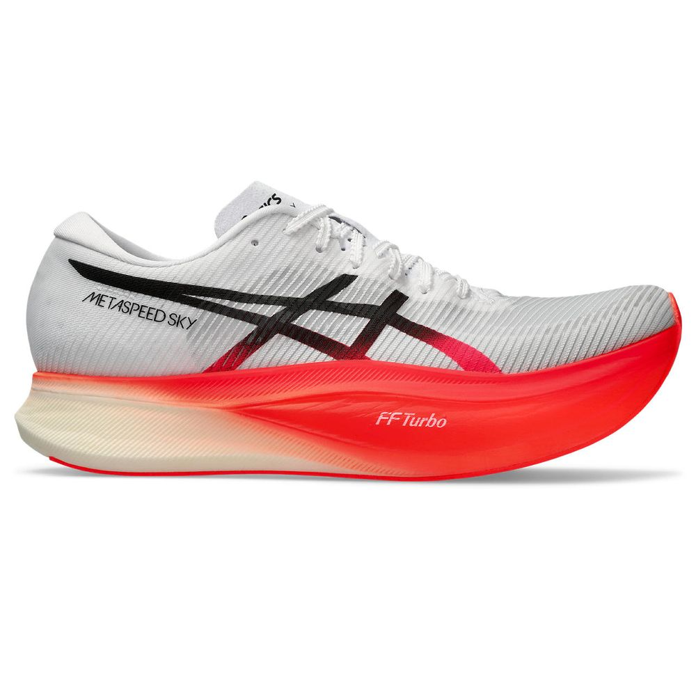 Tênis ASICS Metaspeed Sky+ - Unissex - Branco com Vermelho e Preto Tênis ASICS Metaspeed Sky+ - Unissex - Branco com Vermelho e Preto