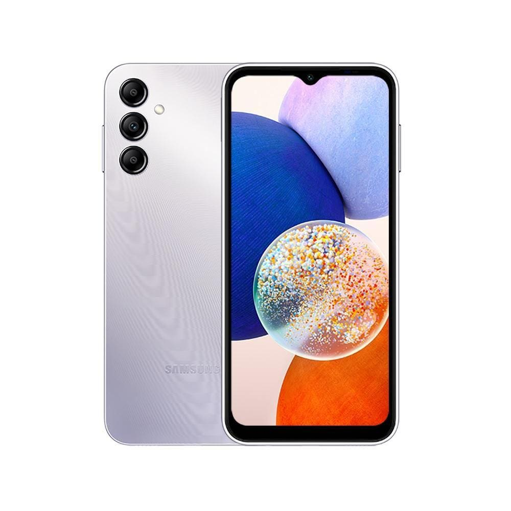 Smartphone Samsung Galaxy A14 5G 128GB 4GB RAM Câmera Tripla + 13MP Octa-Core Dual SIM 6.6" Prata Smartphone Samsung Galaxy A14 5G 128GB 4GB RAM Câmera Tripla + 13MP Octa-Core Dual SIM 6.6" Prata