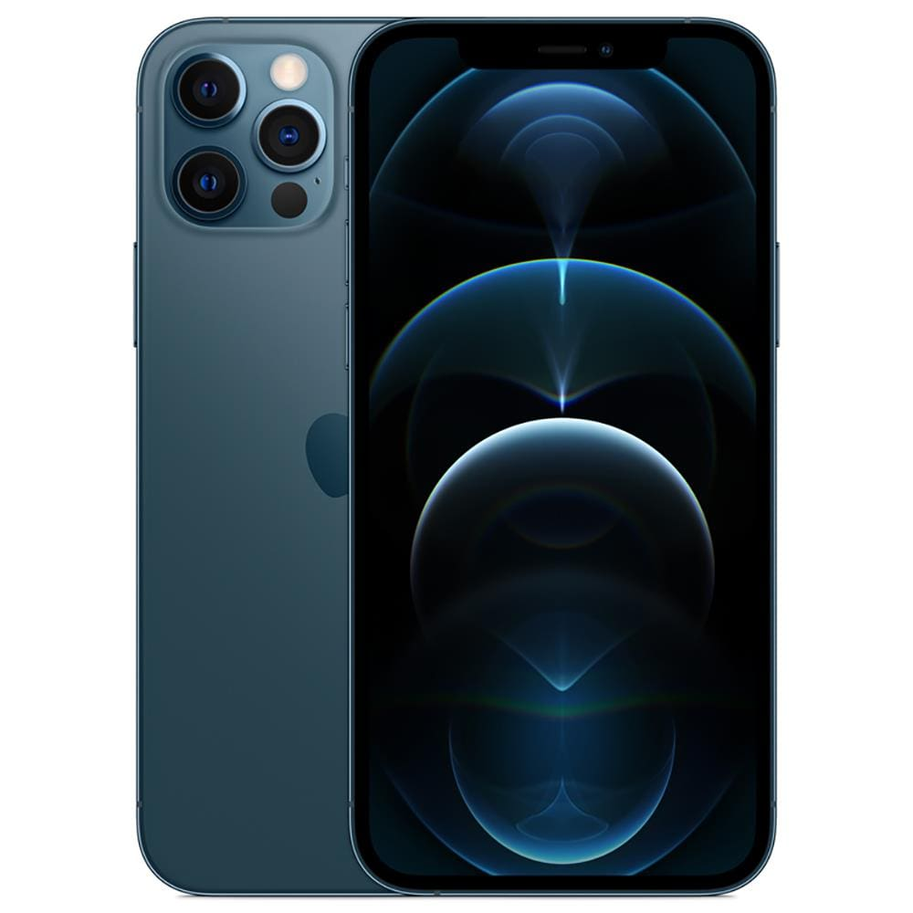 iPhone 12 Pro Apple 256GB Azul-Pacífico Tela de 6,1, Câmera Tripla de 12MP, iOS