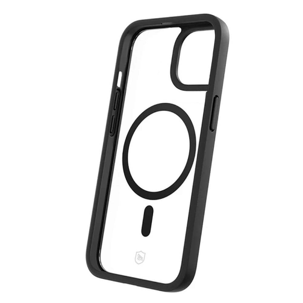 Kit Capa case capinha Magsafe Preta e Pelicula Dual Glass Preta para iPhone 13 Mini - Gshi