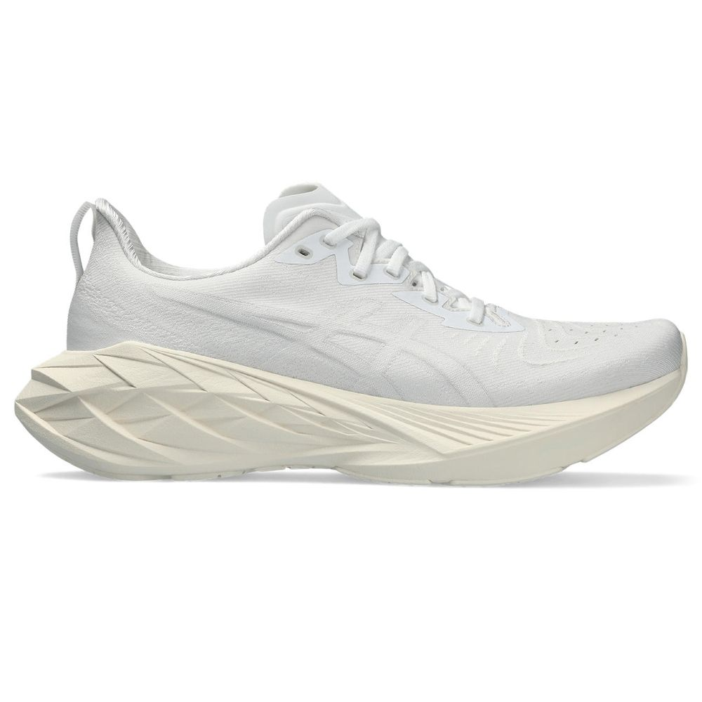 Tênis ASICS Novablast 4 - Masculino - Branco e Creme Tênis ASICS Novablast 4 - Masculino - Branco e Creme
