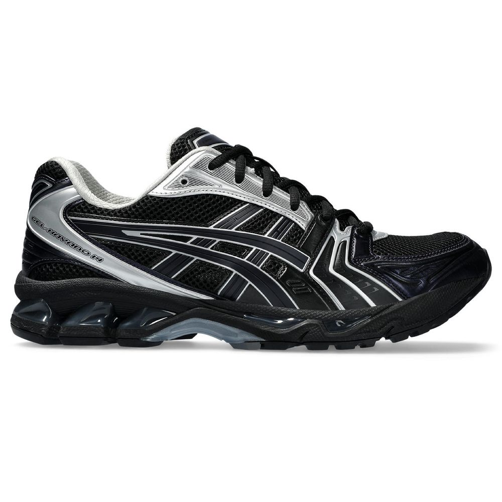Tênis ASICS GEL-Kayano 14 x Atmos x Undermycar - Unissex - Preto com Prata Tênis ASICS GEL-Kayano 14 x Atmos x Undermycar - Unissex - Preto com Prata