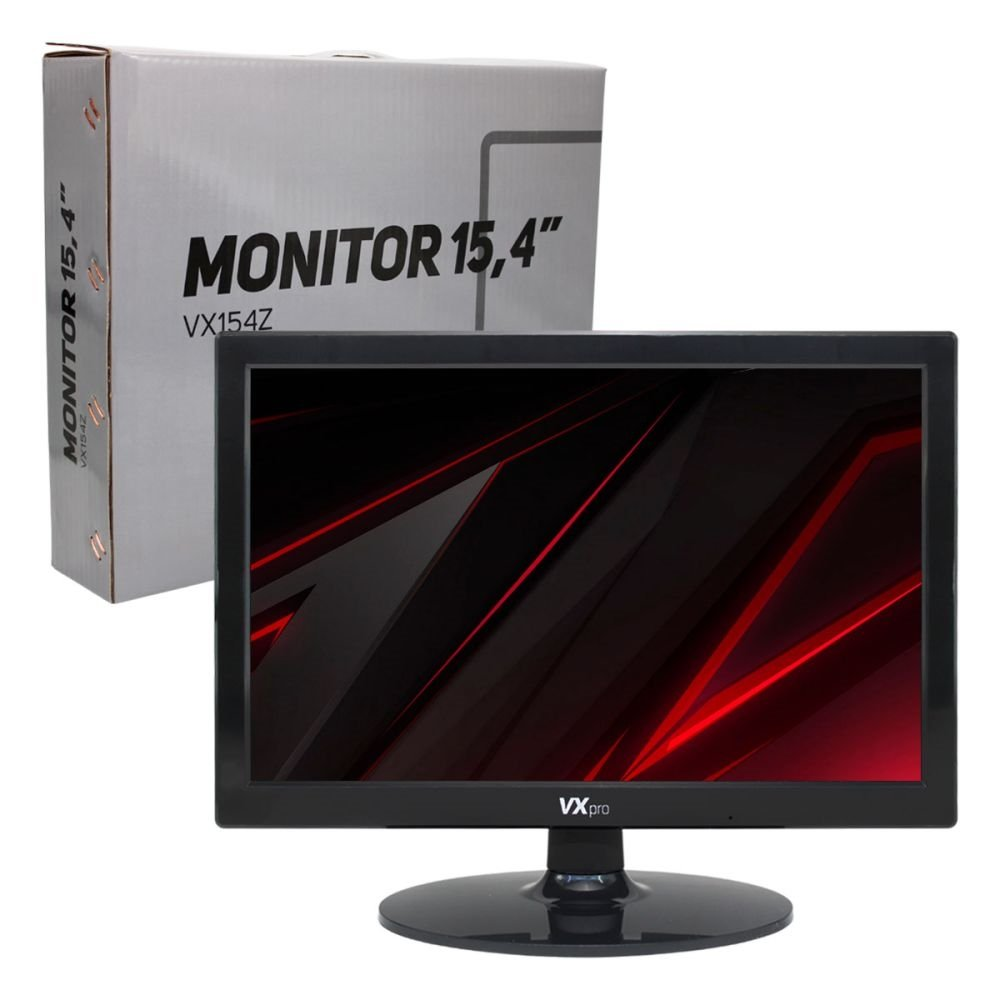 Monitor VXPRO VX154Z 15.4", Resolução 1280x800, 5ms, HDMI/VGA Monitor VXPRO VX154Z 15.4", Resolução 1280x800, 5ms, HDMI/VGA