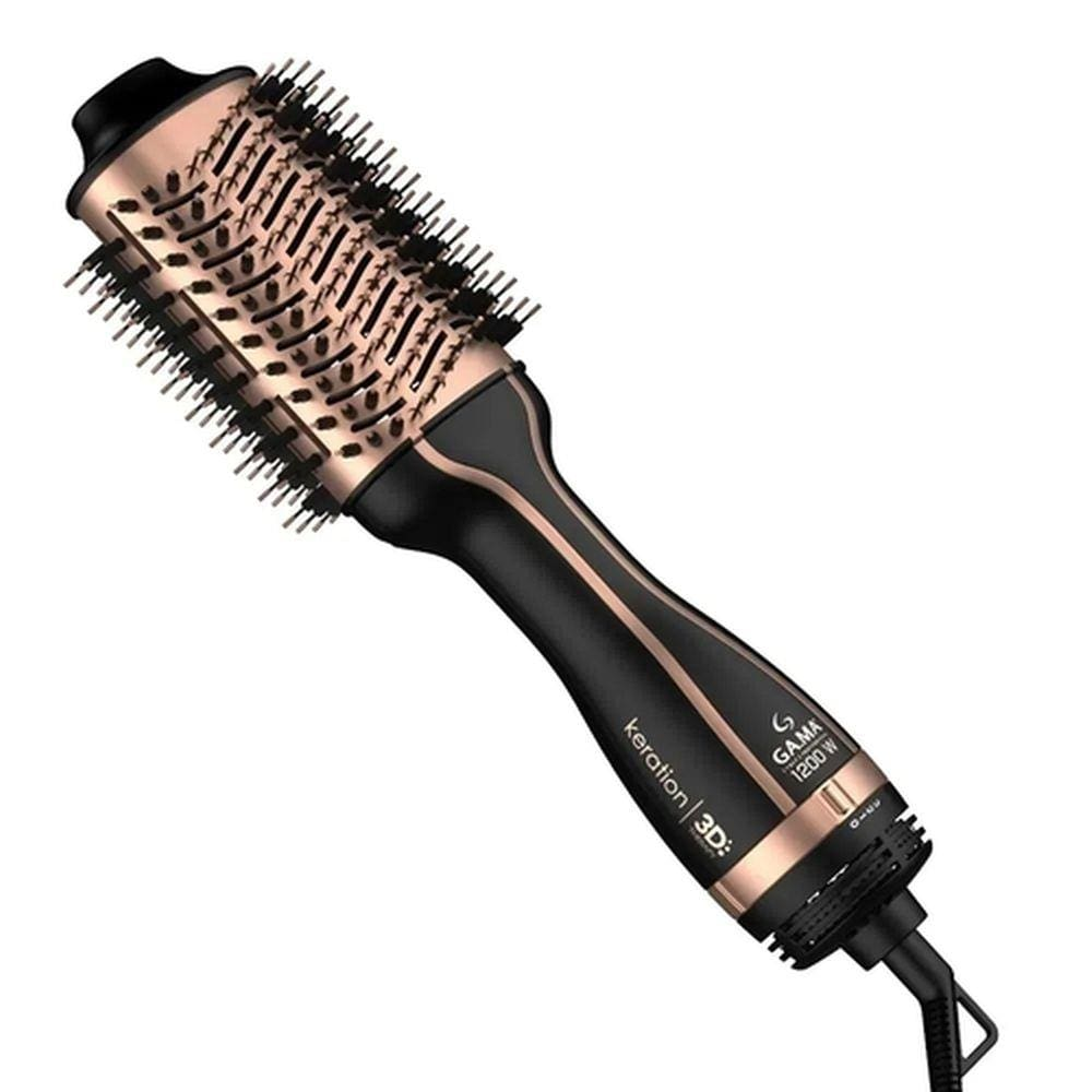 Escova Secadora Gama Stylish Keration Brush 3D com Íons Cobre - 220V