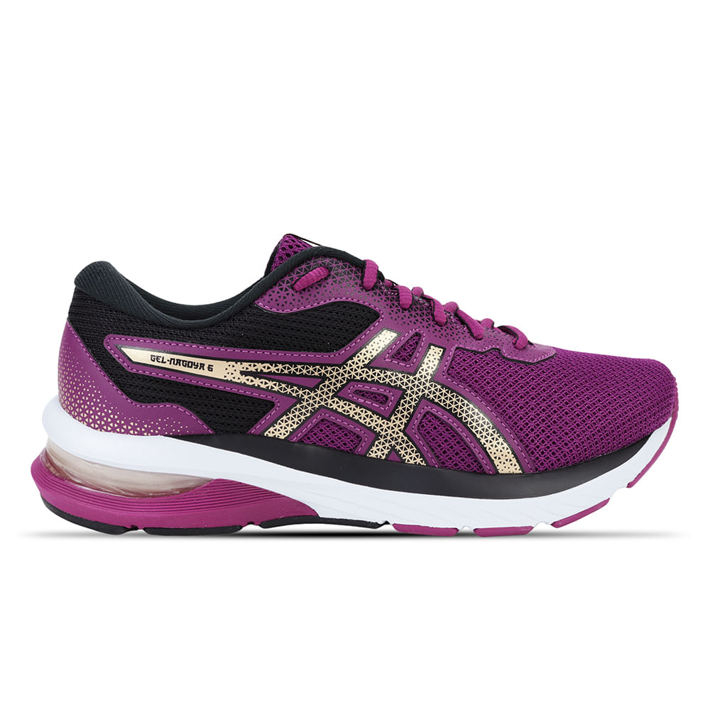 Tênis ASICS GEL-Nagoya 6 - Feminino - Rosa com Preto e Bege Tênis ASICS GEL-Nagoya 6 - Feminino - Rosa com Preto e Bege