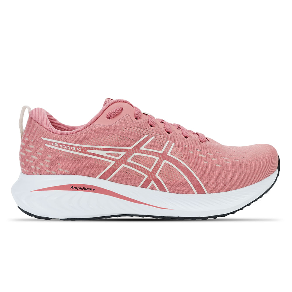 Tênis ASICS GEL-Excite 10 - Feminino - Rosa com Branco Tênis ASICS GEL-Excite 10 - Feminino - Rosa com Branco