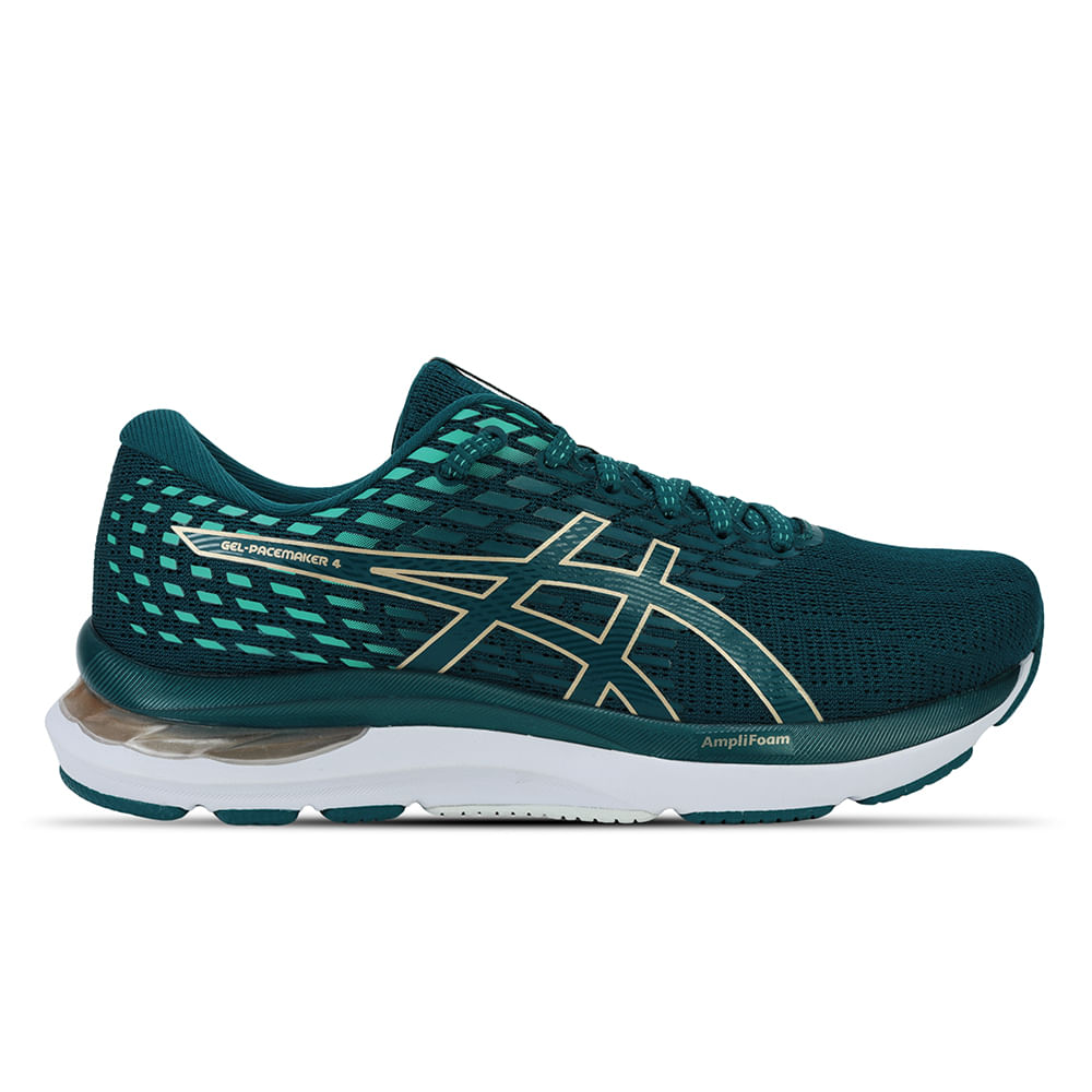 Tênis ASICS GEL-Pacemaker 4 - Feminino - Verde com Branco e Dourado Tênis ASICS GEL-Pacemaker 4 - Feminino - Verde com Branco e Dourado