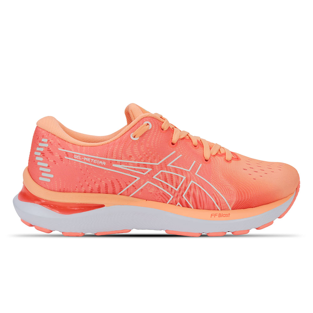 Tênis ASICS GEL-Meteora - Feminino - Laranja com Branco e Vermelho Tênis ASICS GEL-Meteora - Feminino - Laranja com Branco e Vermelho