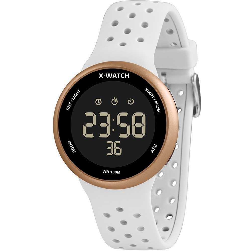 Relógio Digital X-Watch Feminino Esportivo XFPPD059WPXBXXW Relógio Digital X-Watch Feminino Esportivo XFPPD059WPXBXXW