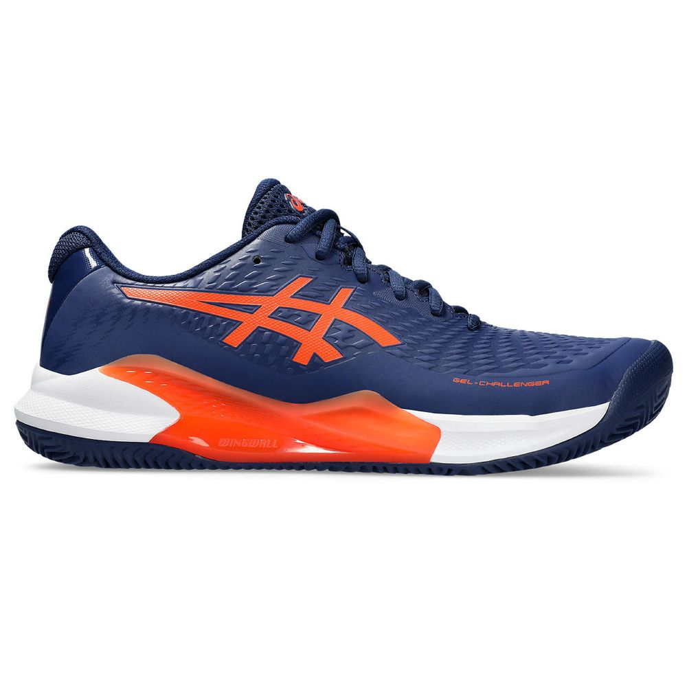 Tênis ASICS GEL-Challenger 14 Clay - Masculino - Azul Marinho e Laranja Tênis ASICS GEL-Challenger 14 Clay - Masculino - Azul Marinho e Laranja