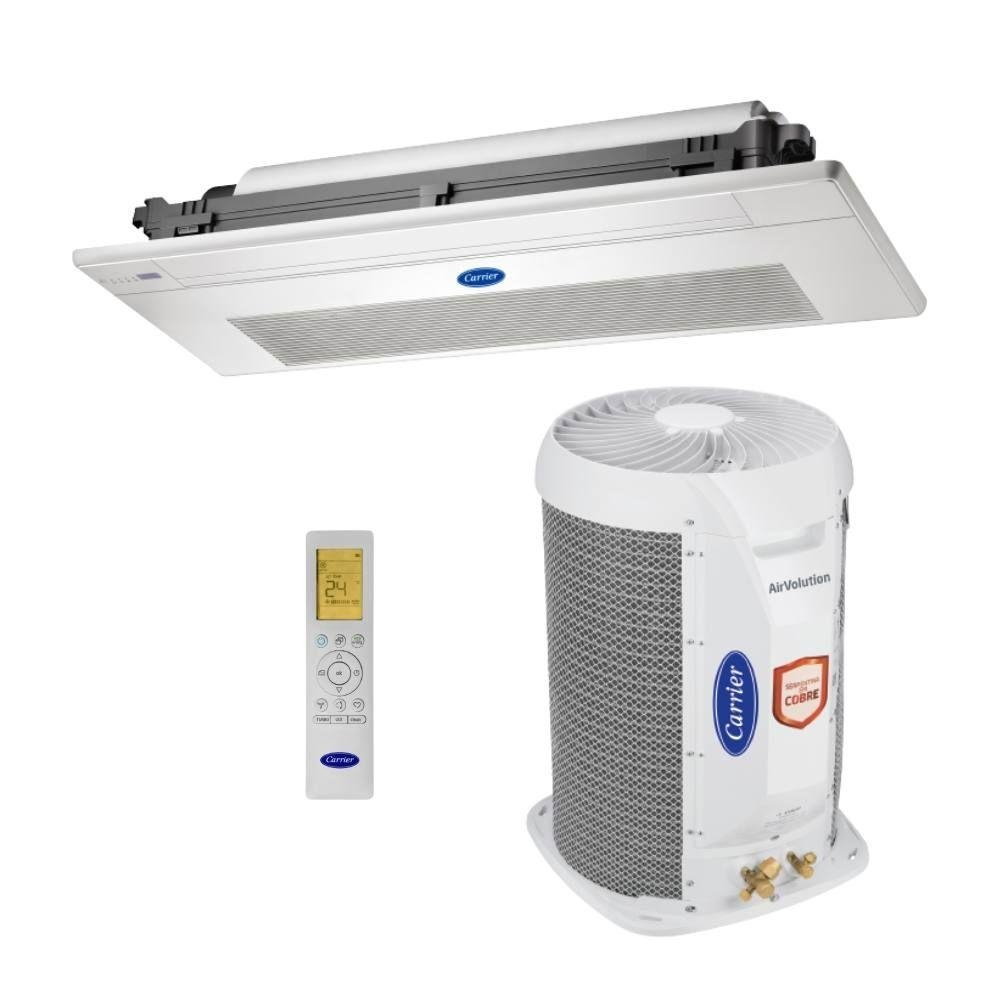 Ar Condicionado Split Cassete 1 Via Inverter Carrier 22000 BTUs Quente e Frio 220V 40KVQOA Ar Condicionado Split Cassete 1 Via Inverter Carrier 22000 BTUs Quente e Frio 220V 40KVQOA