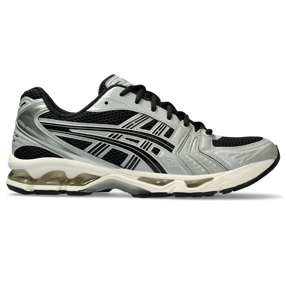Tênis ASICS GEL-Kayano 14 - Masculino - Prata e Preto com Bege Tênis ASICS GEL-Kayano 14 - Masculino - Prata e Preto com Bege