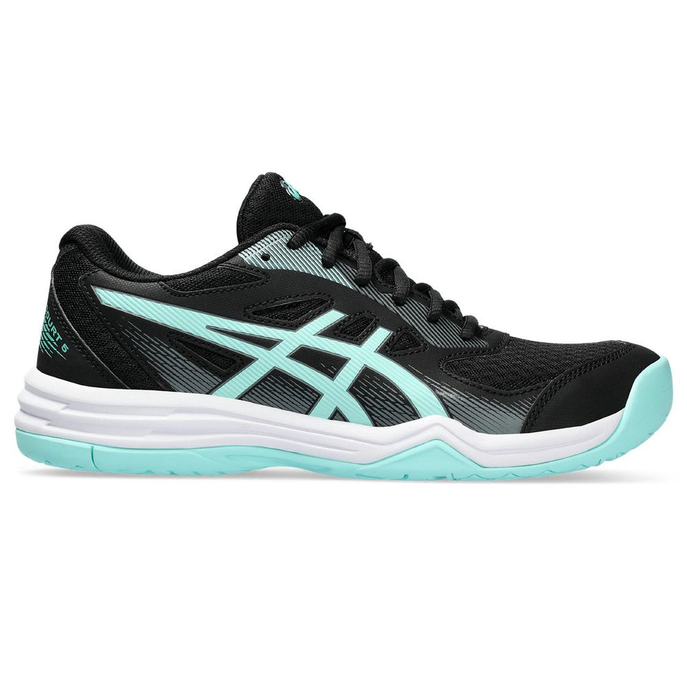 Tênis ASICS Upcourt 5 - Feminino - Preto/Azul Tênis ASICS Upcourt 5 - Feminino - Preto/Azul