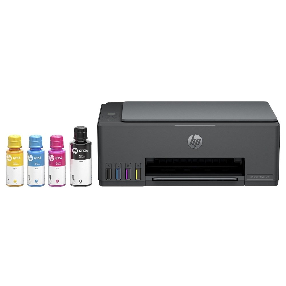 Multifuncional HP Smart Tank 581 All In One Tanque Tinta Colorida, Bivolt Multifuncional HP Smart Tank 581 All In One Tanque Tinta Colorida, Bivolt