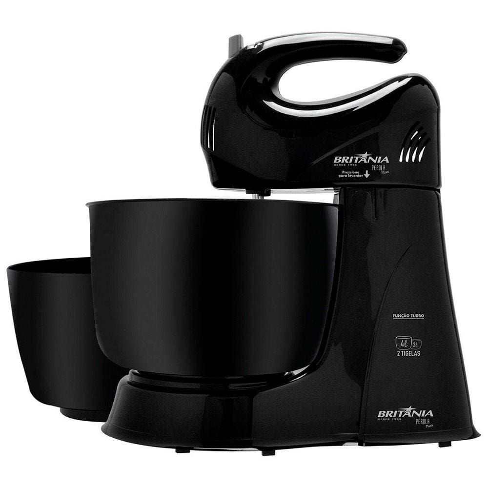 Batedeira Britânia Perola Maxx 2 PR 350W - Preta - 220V Batedeira Britânia Perola Maxx 2 PR 350W - Preta - 220V