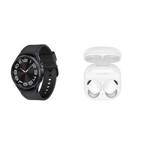 Galaxy Watch6 Classic LTE 43mm Grafite + Galaxy Buds2 Pro Branco Kit Galaxy Watch6 Classic LTE 43mm Grafite + Galaxy Buds2 Pro Branco Kit