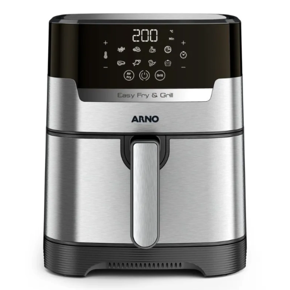Airfry Arno Air Plus Expert E Grill Digital 4,2L Inox UFE2 Airfry Arno Air Plus Expert E Grill Digital 4,2L Inox UFE2