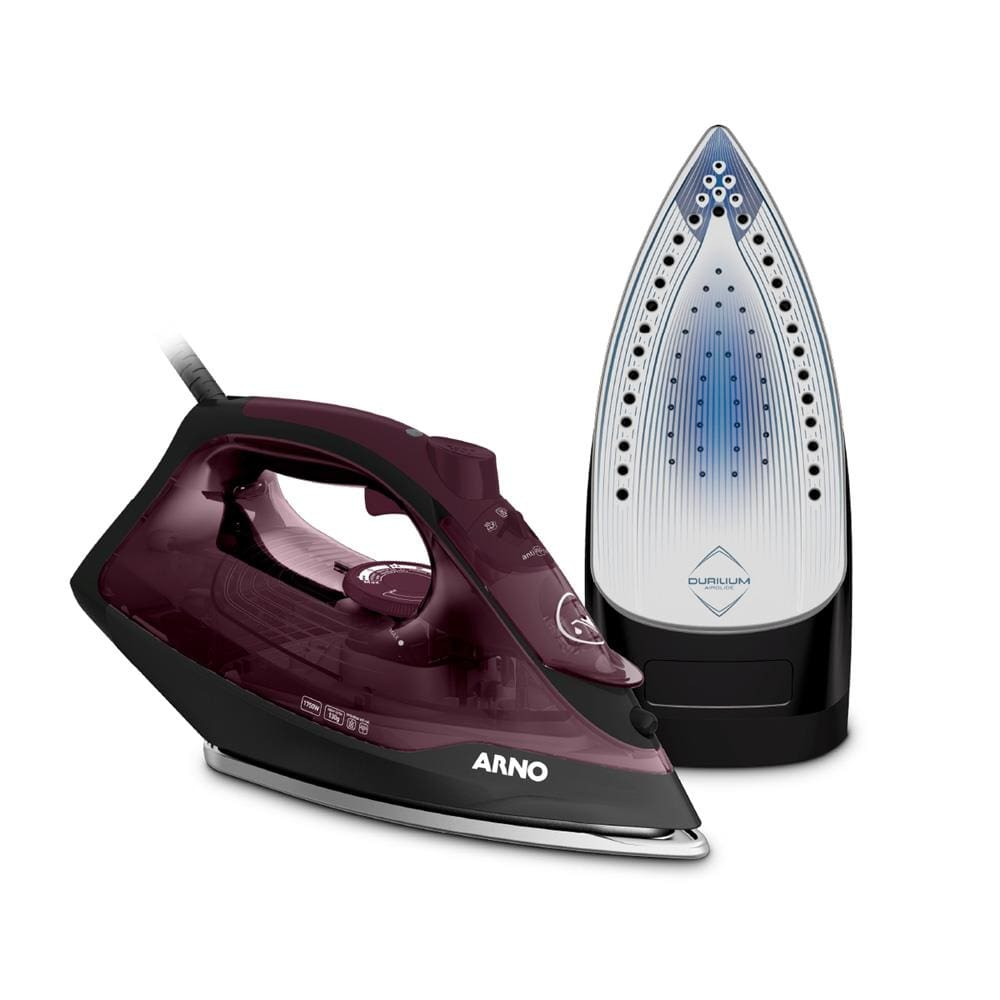 Ferro de Passar a Vapor Arno Ultragliss com Spray e Base Durilium Airglide - Vinho - 220V Ferro de Passar a Vapor Arno Ultragliss com Spray e Base Durilium Airglide - Vinho - 220V