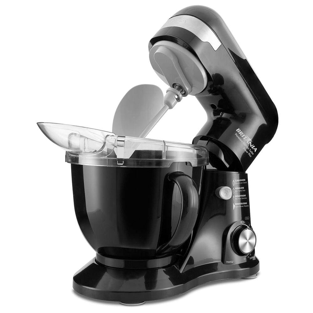 Batedeira Planetária Britânia BBP760P Power Plus Preta 700W - 110V Batedeira Planetária Britânia BBP760P Power Plus Preta 700W - 110V
