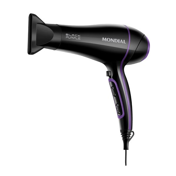 Secador de Cabelo Mondial SCN-01 Preto 2000W - 220V Secador de Cabelo Mondial SCN-01 Preto 2000W - 220V