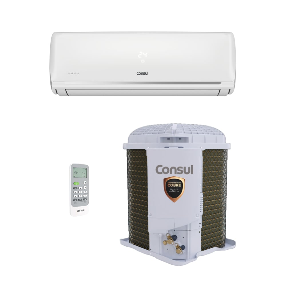 Ar Condicionado Split Inverter Hi Wall Consul 12000 BTUs Frio CBK12EBBNA - 220V Ar Condicionado Split Inverter Hi Wall Consul 12000 BTUs Frio CBK12EBBNA - 220V