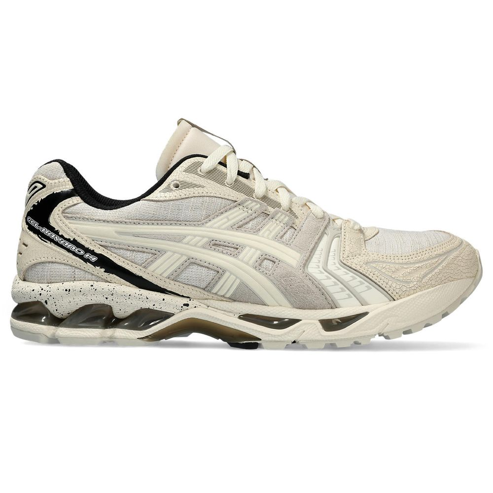 Tênis ASICS GEL-Kayano 14 - Unissex - Creme e Preto com Marrom Tênis ASICS GEL-Kayano 14 - Unissex - Creme e Preto com Marrom