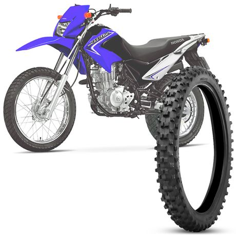 Pneu Moto NXR 125 Bros Technic Aro 19 90/90-19 52M Dianteiro TT TMX Trilha Pneu Moto NXR 125 Bros Technic Aro 19 90/90-19 52M Dianteiro TT TMX Trilha