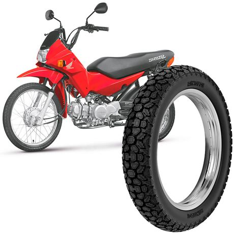 Pneu Moto Pop 100 Rinaldi Aro 14 80/100-14 49L Traseiro WH21 Pneu Moto Pop 100 Rinaldi Aro 14 80/100-14 49L Traseiro WH21