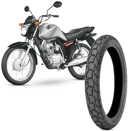 Pneu Moto CG 125 Technic Aro 18 90/90-18 57P Traseiro T&C Pneu Moto CG 125 Technic Aro 18 90/90-18 57P Traseiro T&C