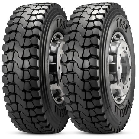 Kit 2 Pneu Pirelli Aro 22 11.00r22 150/146K TT M+S TG88 Kit 2 Pneu Pirelli Aro 22 11.00r22 150/146K TT M+S TG88