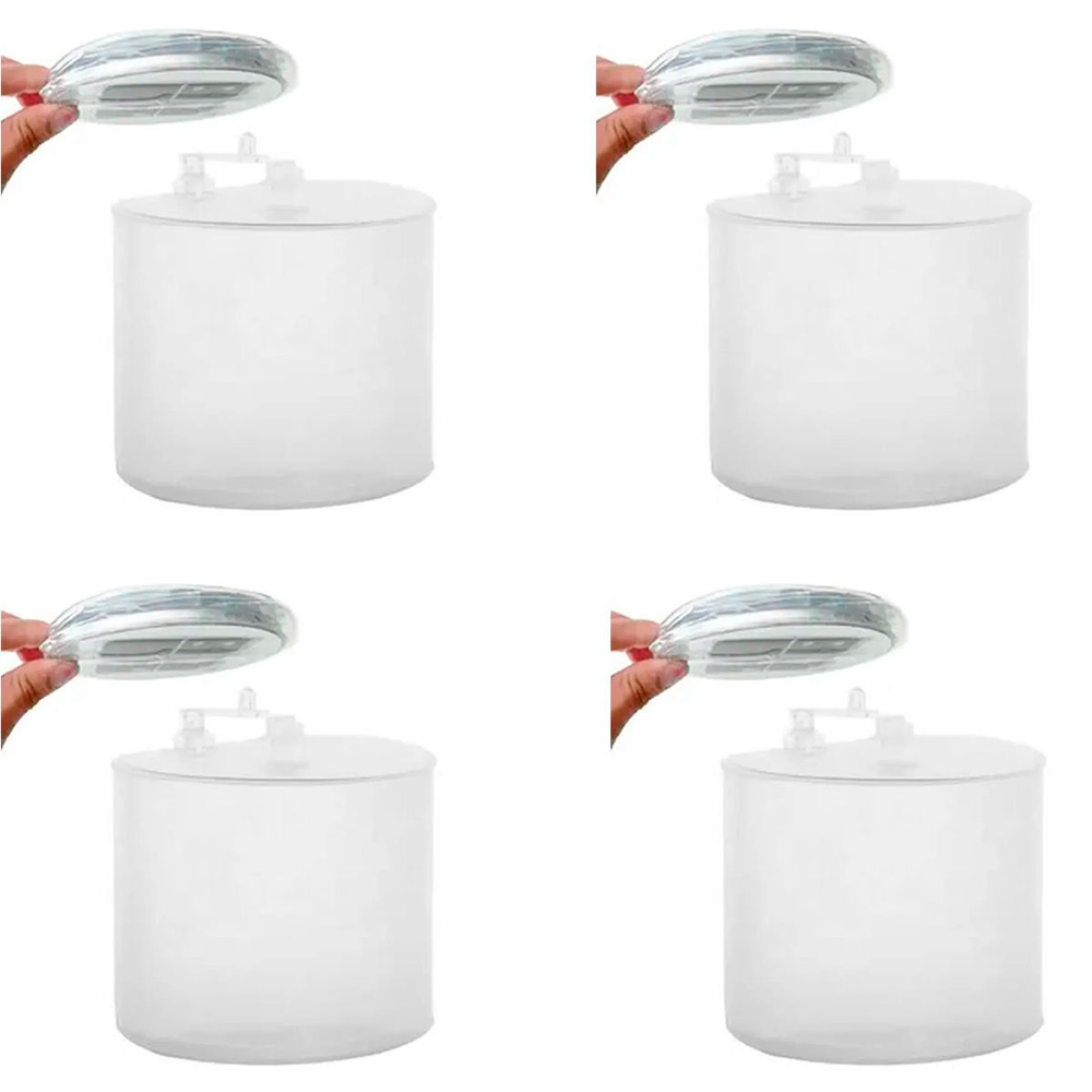 Kit 4 Luminária Solar Dobrável Portátil Flutuante LED Branco Kit 4 Luminária Solar Dobrável Portátil Flutuante LED Branco