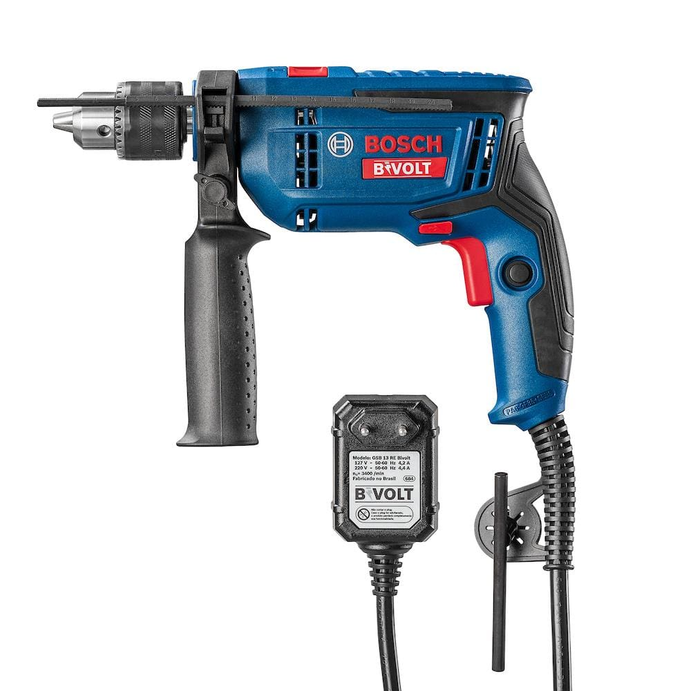 Furadeira de Impacto Bosch GSB 13 RE 750W - Bivolt Furadeira de Impacto Bosch GSB 13 RE 750W - Bivolt