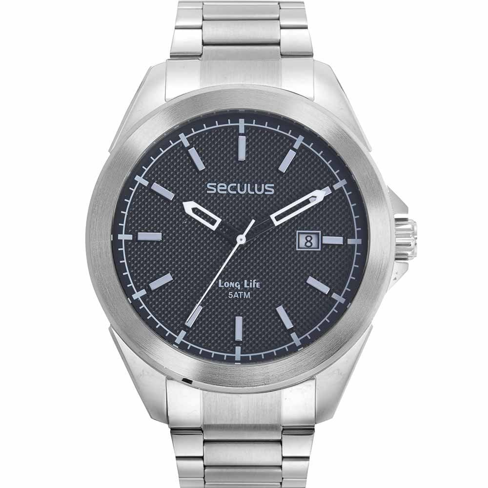 Relógio Seculus Masculino Long Life 77212G0SVNA1 Relógio Seculus Masculino Long Life 77212G0SVNA1