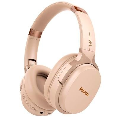 Fone de Ouvido Bluetooth Philco Wave PFO01BTG, Bege - 56605002 Fone de Ouvido Bluetooth Philco Wave PFO01BTG, Bege - 56605002