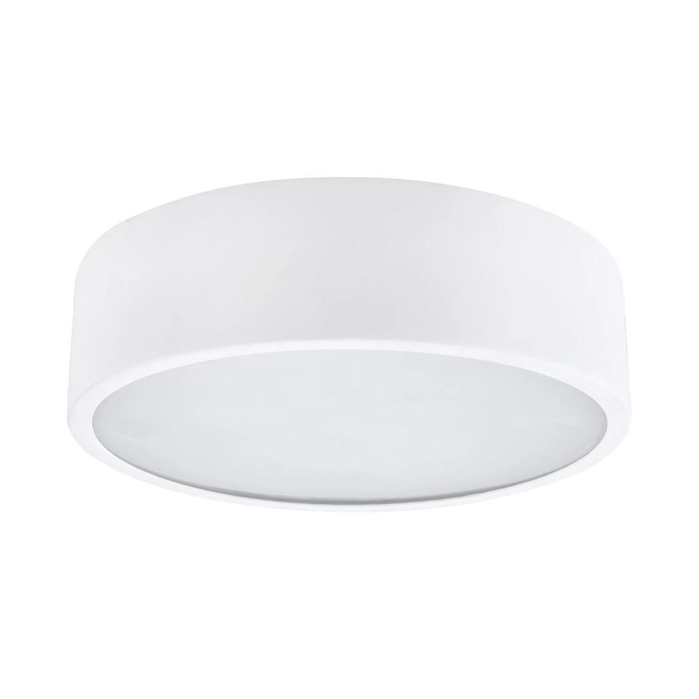 Plafon Redondo De Aluminio Branco 25cm 2L Plafon Redondo De Aluminio Branco 25cm 2L