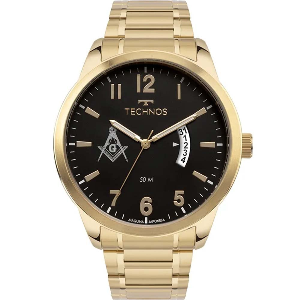 Relógio Technos Masculino Steel Maçonaria 2115KTPTDY/M4P