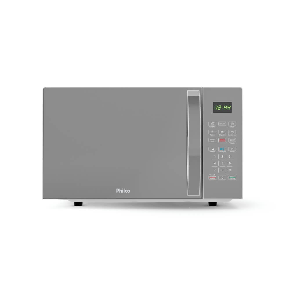 Micro-ondas Philco Limpa Fácil 25 Litros Prata PMO28S - 110V Micro-ondas Philco Limpa Fácil 25 Litros Prata PMO28S - 110V