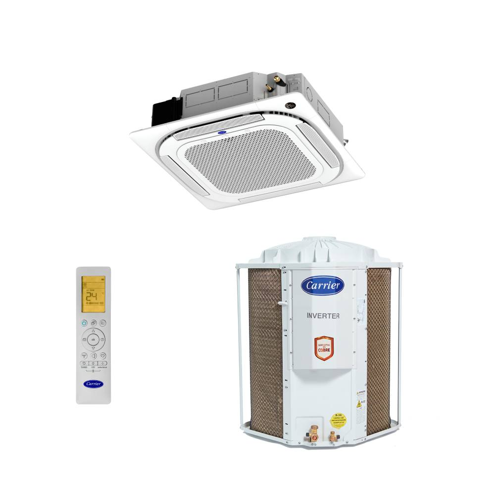 Ar Condicionado Split Cassete Inverter Carrier Connect 36000 BTUs Frio 40KVQD36C5 - 220V Ar Condicionado Split Cassete Inverter Carrier Connect 36000 BTUs Frio 40KVQD36C5 - 220V
