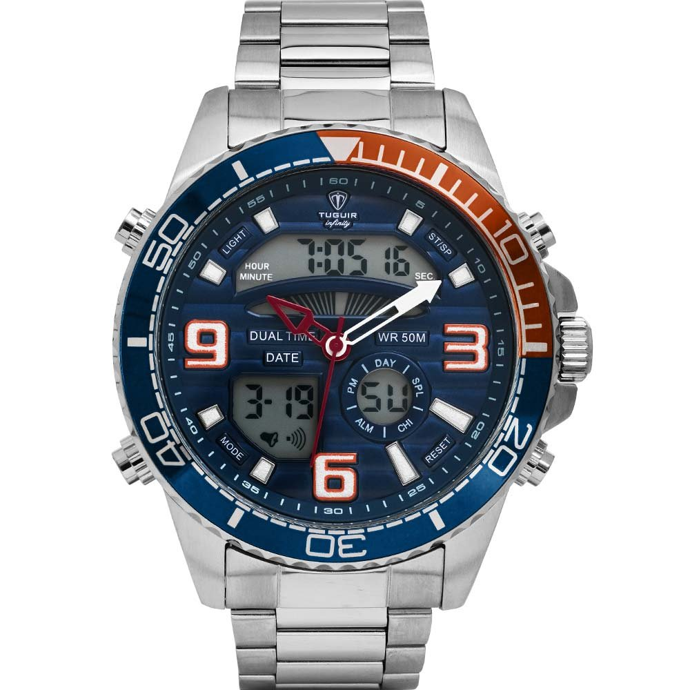 Relógio Tuguir Masculino Anadigi Infinity TGI37018 Relógio Tuguir Masculino Anadigi Infinity TGI37018