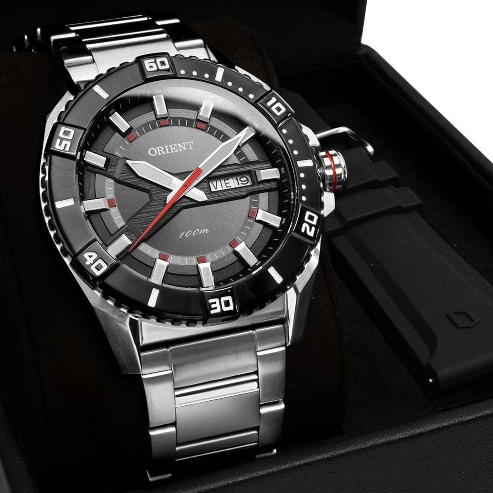 Relógio Orient Masculino Neo Sports Troca Pulseira MBSS1482G1SX Relógio Orient Masculino Neo Sports Troca Pulseira MBSS1482G1SX