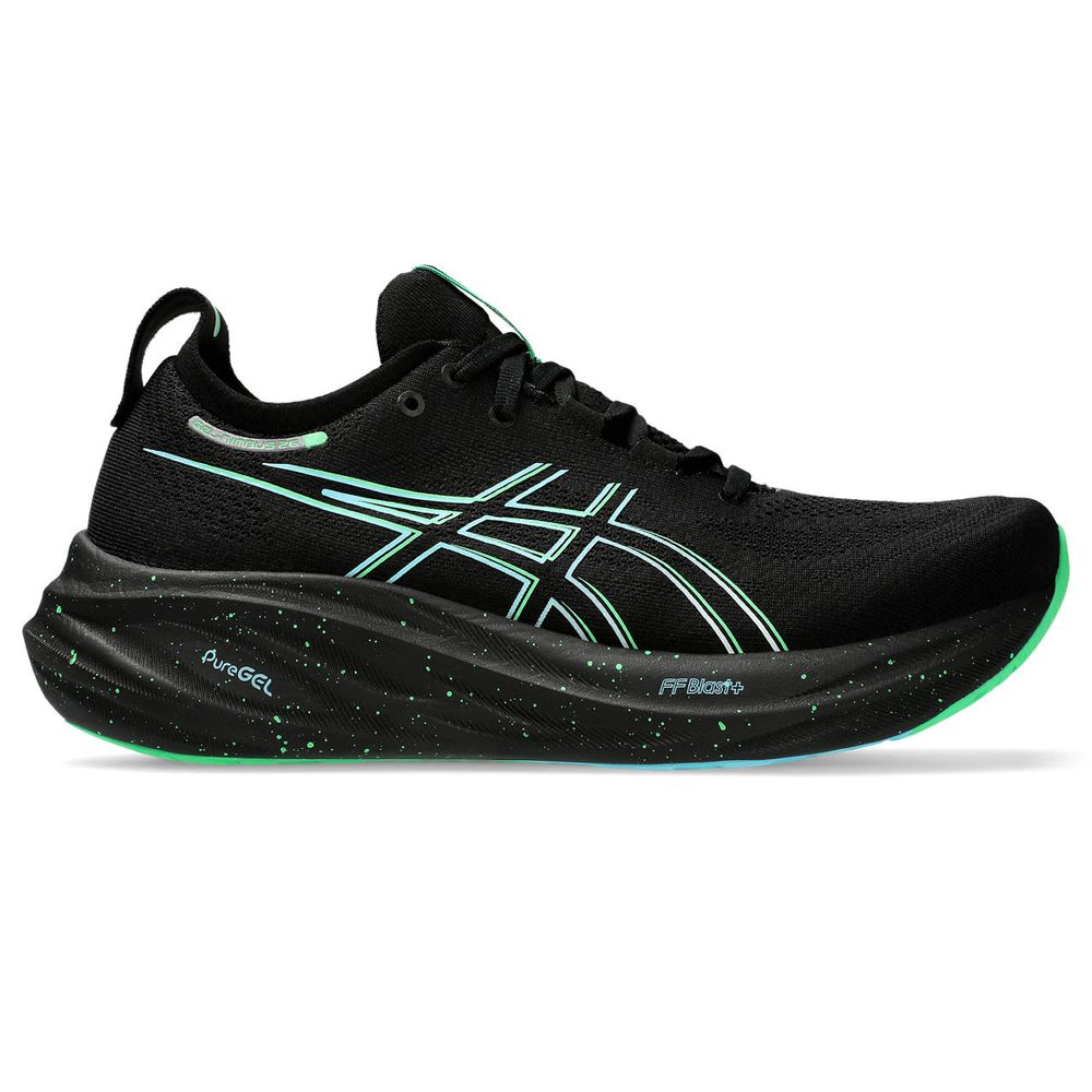 Tênis ASICS GEL-Nimbus 26 - Masculino - Preto/Azul Tênis ASICS GEL-Nimbus 26 - Masculino - Preto/Azul