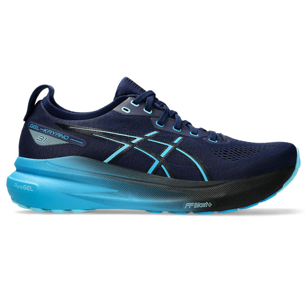 Tênis ASICS GEL-Kayano 31 - Masculino - Azul Marinho com Azul e Preto Tênis ASICS GEL-Kayano 31 - Masculino - Azul Marinho com Azul e Preto