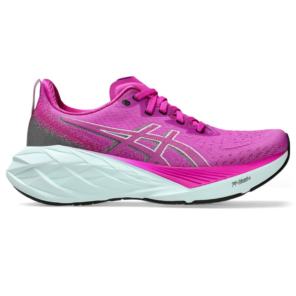 Tênis ASICS Novablast 4 - Feminino - Rosa/Preto Tênis ASICS Novablast 4 - Feminino - Rosa/Preto