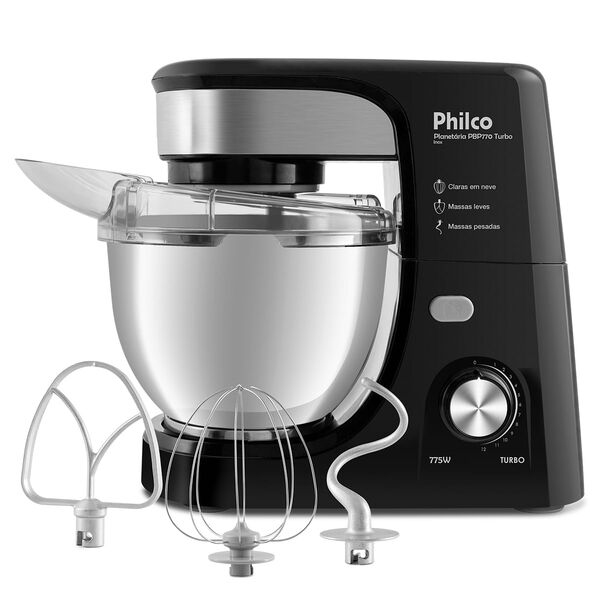 Batedeira Planetária Philco 775W 3 Batedores PBP770PI 127V