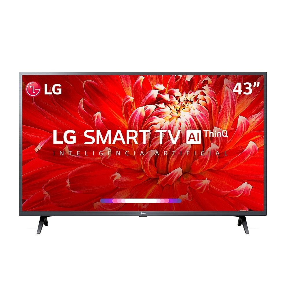 Smart TV LED 43" LG 43LM6370PSB, Full HD, Wi-Fi, Bluetooth, 1 USB, 2 HDMI, ThinQ AI, WebOS, 60Hz Smart TV LED 43" LG 43LM6370PSB, Full HD, Wi-Fi, Bluetooth, 1 USB, 2 HDMI, ThinQ AI, WebOS, 60Hz