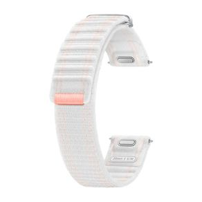 Pulseira Fabric Slim Galaxy Watch7 (P/M) Branco/Rosa Pulseira Fabric Slim Galaxy Watch7 (P/M) Branco/Rosa