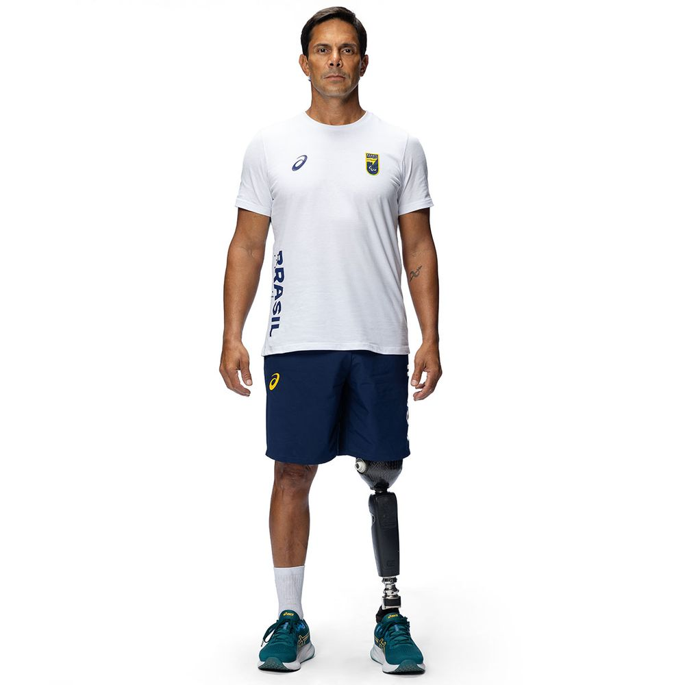 Camiseta ASICS CPB Oficial - Masculina - Branca Camiseta ASICS CPB Oficial - Masculina - Branca