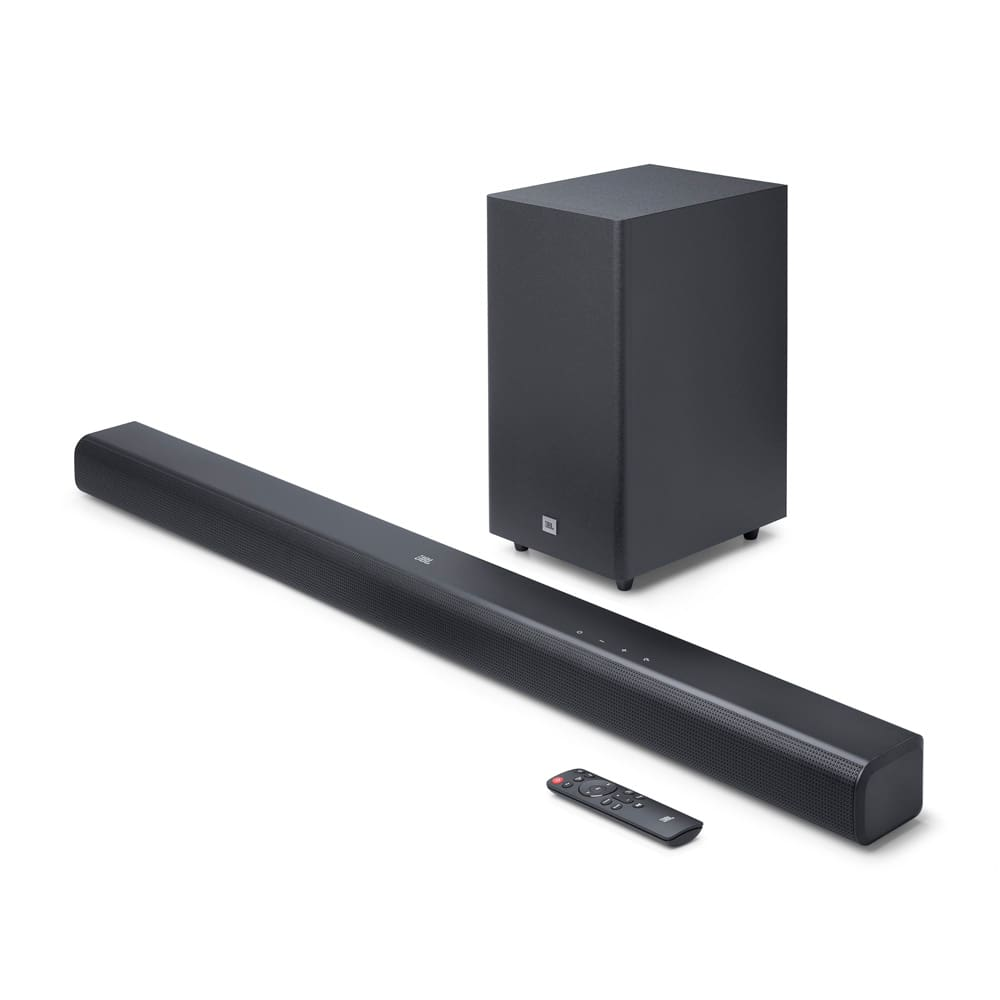 Soundbar JBL Cinema SB580 com 3.1 Canais, Bluetooth 5, HDMI e HDMI eARC e Dolby Atmos - 220W RMS Soundbar JBL Cinema SB580 com 3.1 Canais, Bluetooth 5, HDMI e HDMI eARC e Dolby Atmos - 220W RMS